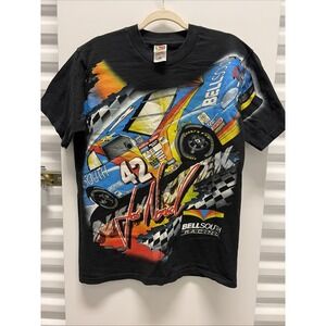 1998 Nascar Vintage Joe Nemechek #42 All Over Print T Shirt Medium M 90s Y2K